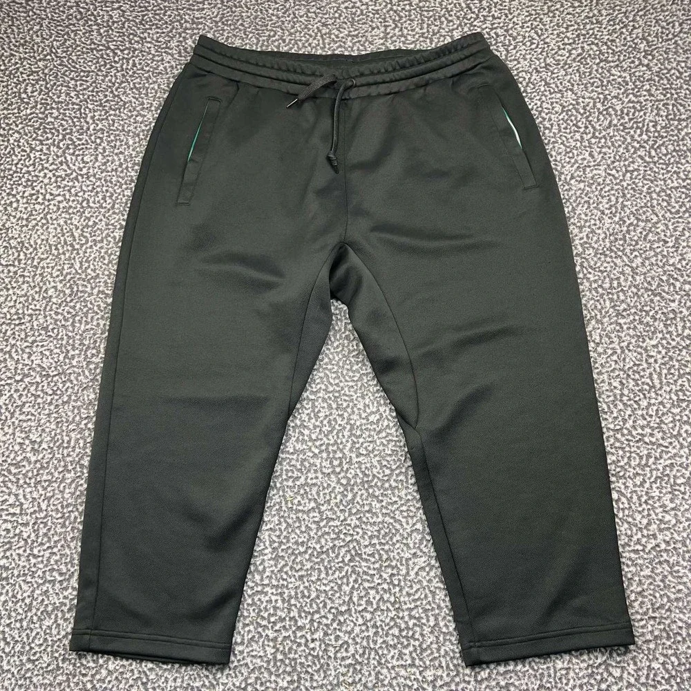 Adidas Originals Track Pants Men Extra Large Black Cropped Joggers Pocket XL